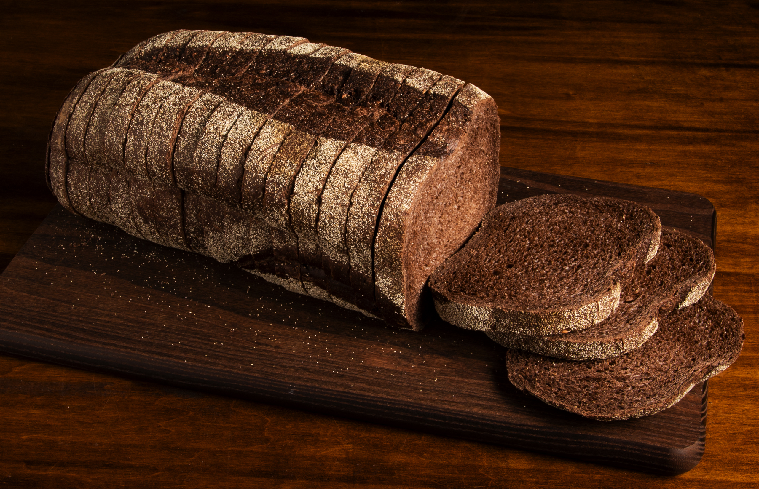 Sandwich Bread Dark Rye 5/8" RYEDARKBASKETSL