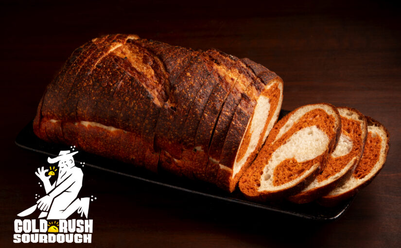 Sourdough Gold Rush™ 5/8” Marbled with Achiote Sandwich Bread