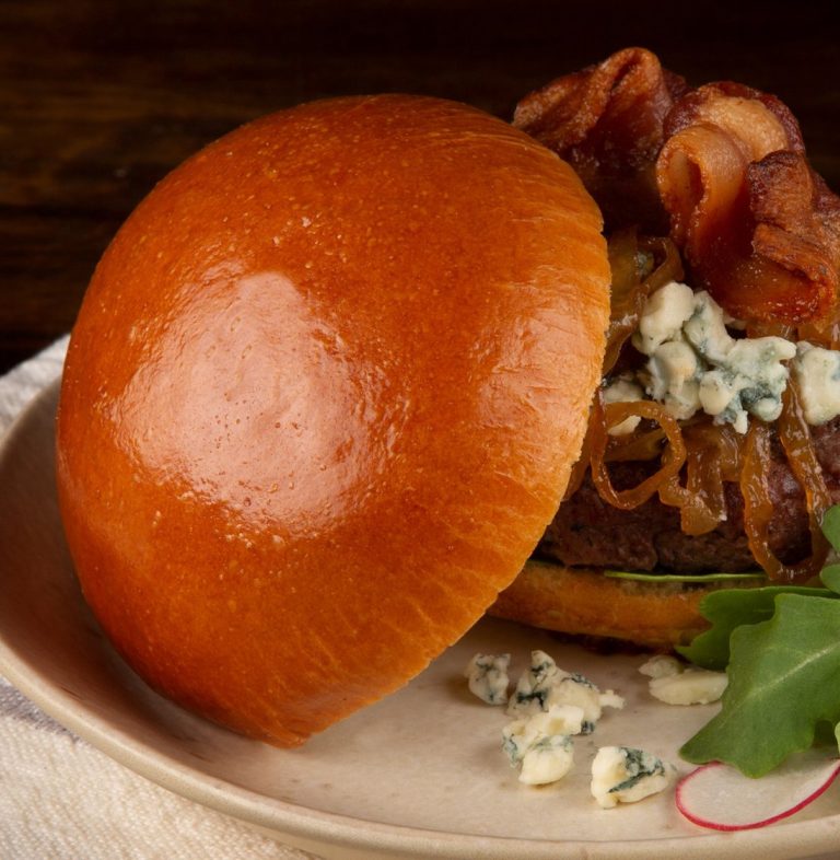 Brioche Burger Bun 4” Egg Washed Unsliced